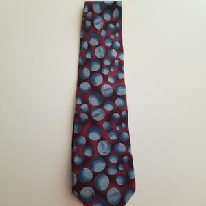 Grateful DEAD  Kings Marbles Men's Burgundy Tie with Blue Bubble